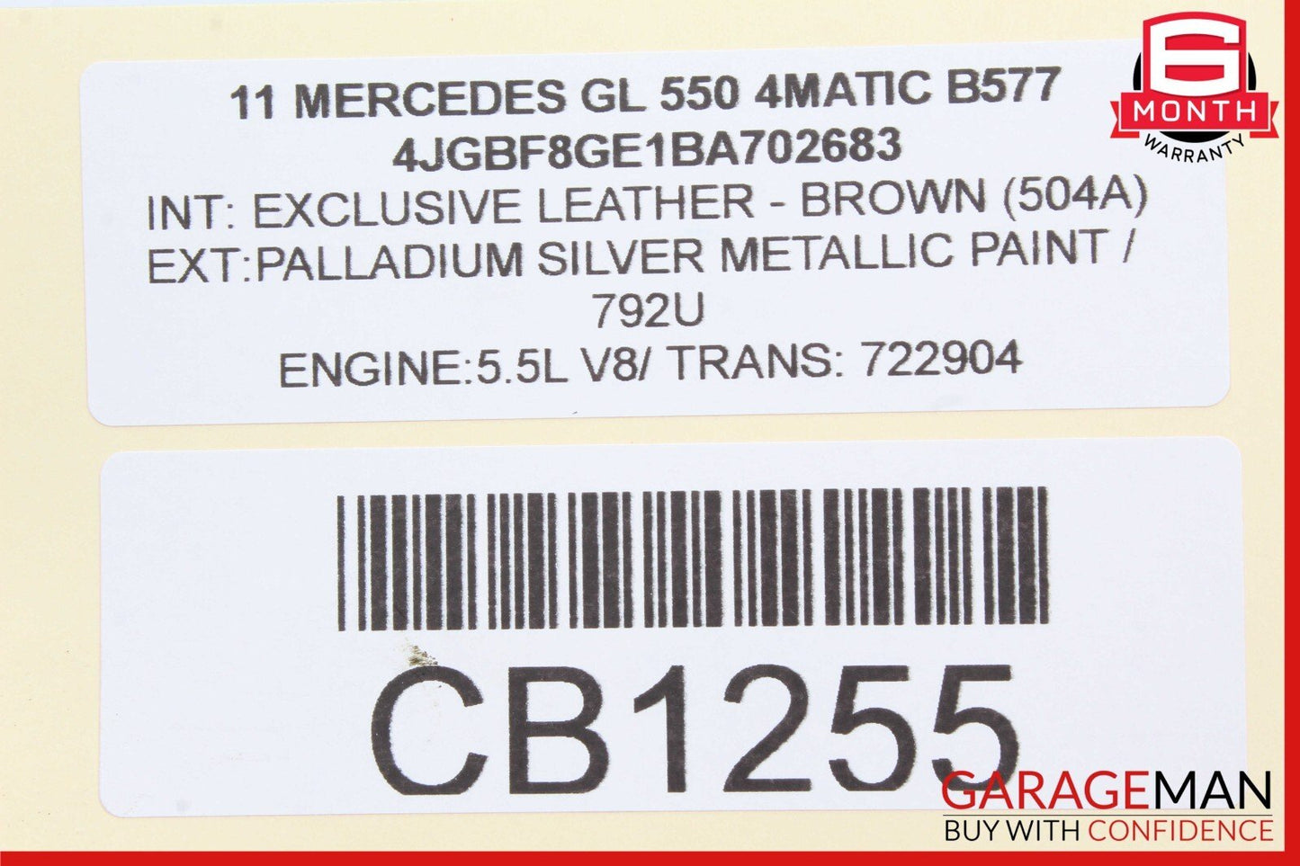 06-13 Mercedes X164 GL550 ML350 Rear Right / Left Suspension Upper Control Arm