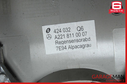 07-09 Mercedes W221 S550 Interior Top Upper Rear View Inside Dim Mirror Gray OEM