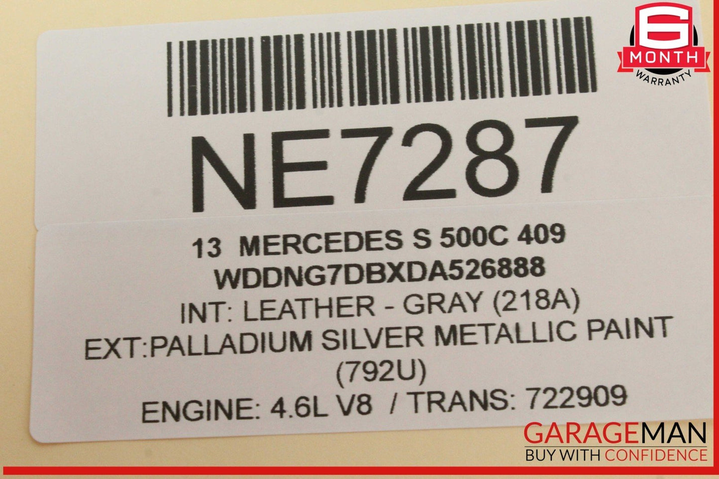 07-14 Mercedes W221 S550 Trunk Release Remote Open Close Module 2218703995 OEM