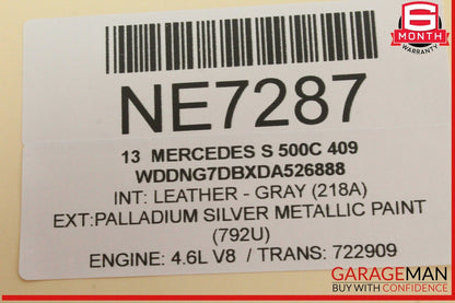 07-14 Mercedes W221 S550 Trunk Release Remote Open Close Module 2218703995 OEM
