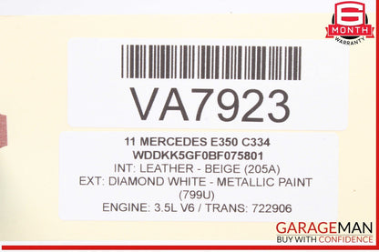 10-13 Mercedes W207 E350 E550 Front Left Dash AC A/C Air Vent Trim Grille OEM