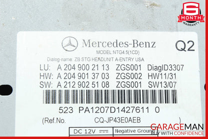 Mercedes W204 C250 C350 C300 C63 Navigation Command Head Unit DVD CD Audio OEM