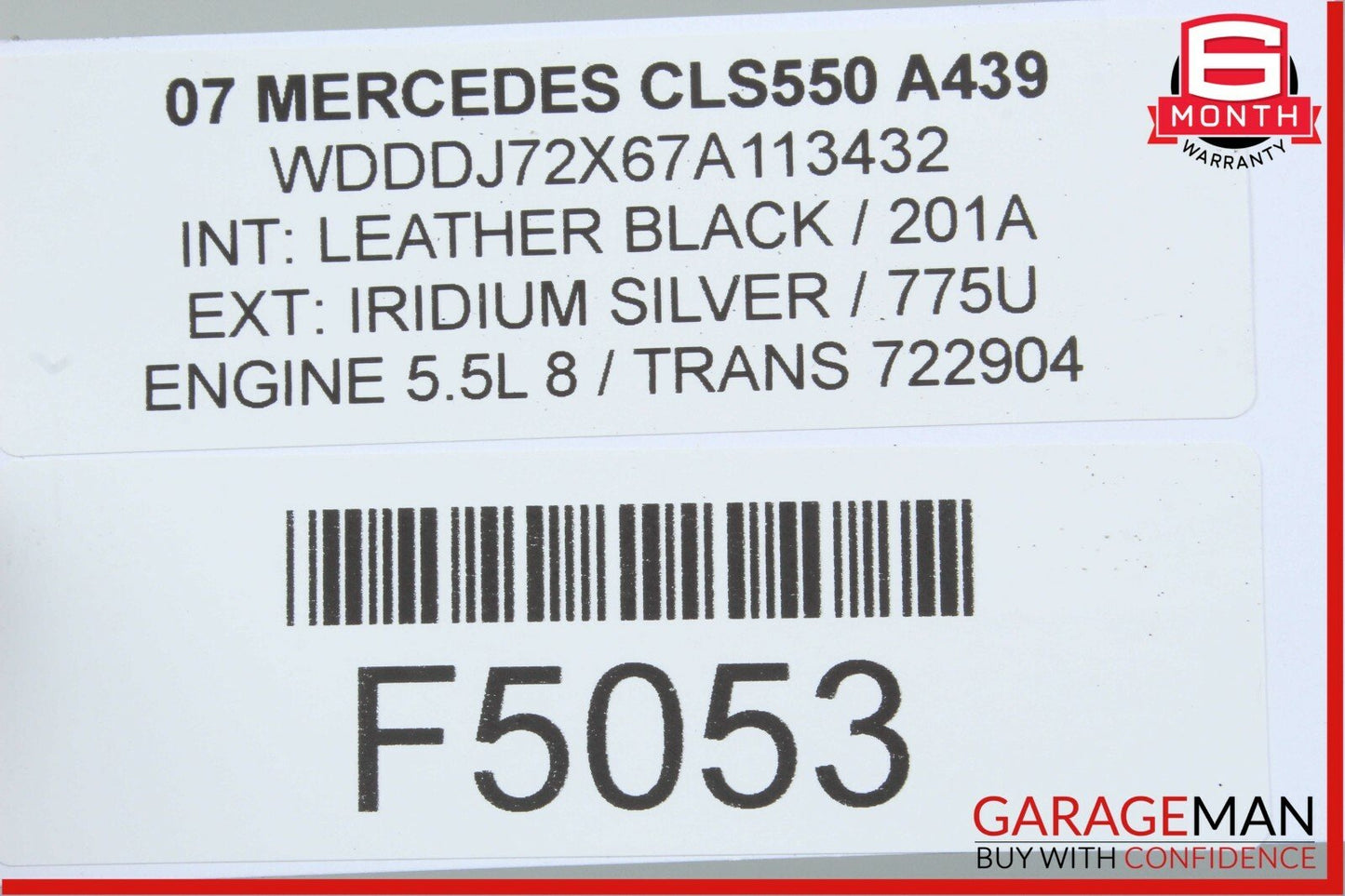 06-11 Mercedes W219 CLS550 Front Right Passenger Side Exterior Door Handle