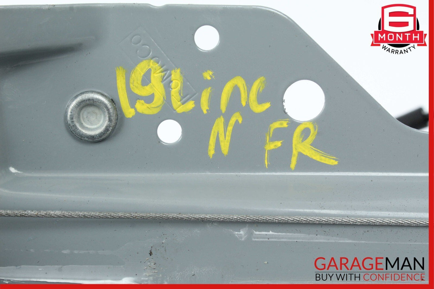 19-21 Lincoln Nautilus Front Right Side Door Window Regulator Plate w/o Motor