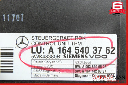 05-12 Mercedes CLK500 E350 E550 CL63 AMG TPMS Tire Pressure Control Module Unit