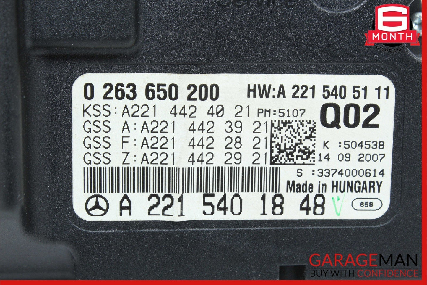 07-10 Mercedes W221 S550 CL550 S600 Instrument Cluster Speedometer OEM