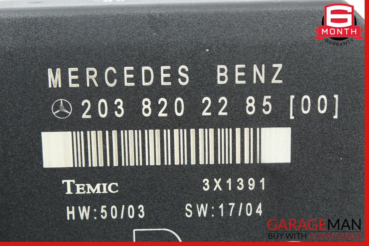 01-07 Mercedes W203 C230 C320 C55 AMG Rear Right Side Door Control Module Unit