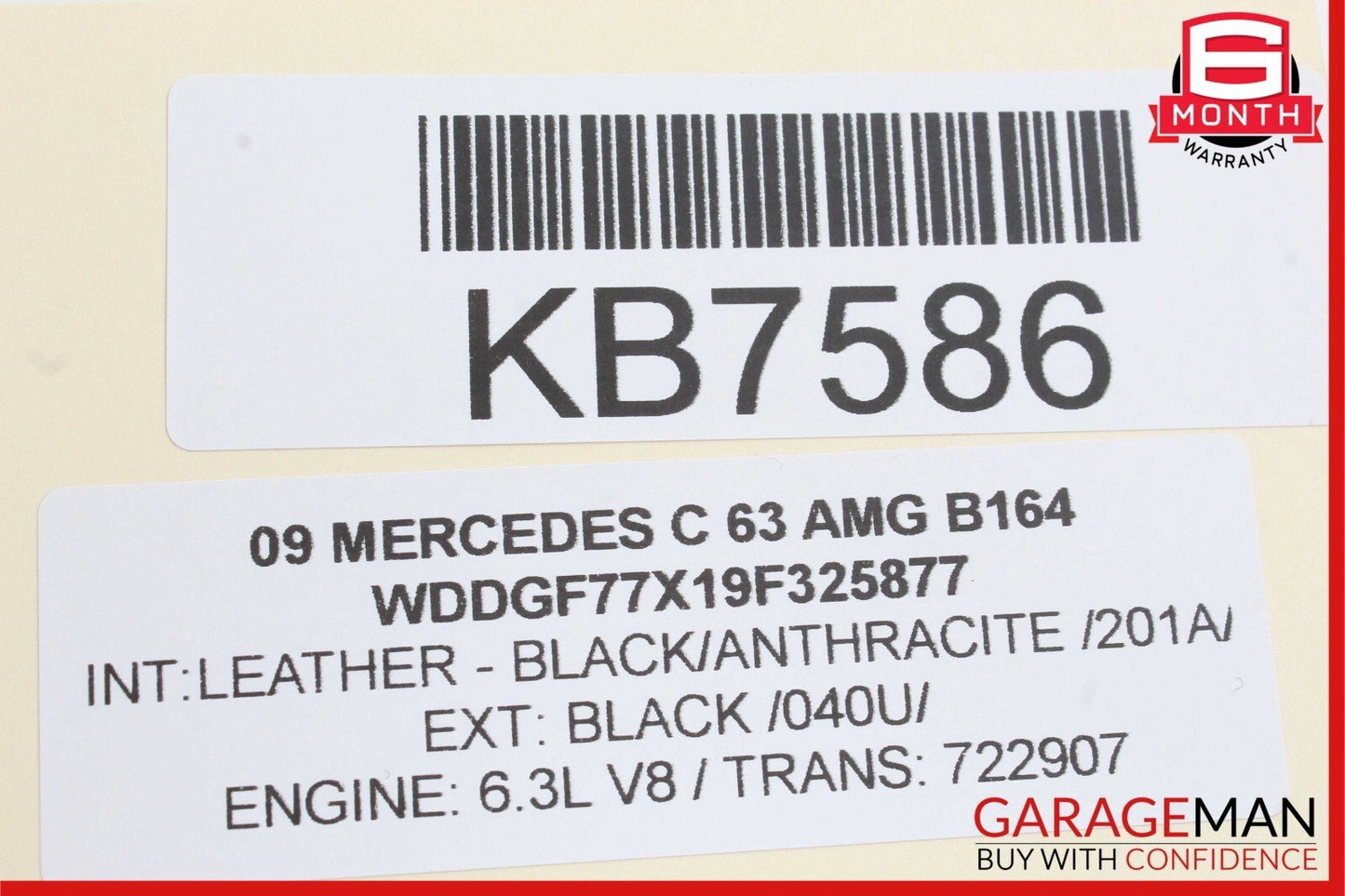 08-11 Mercedes W204 C63 AMG Rear Right Passenger Side Door Control Module Unit