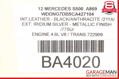 07-14 Mercedes W221 S500 S550 CL63 Trunk Release Remote Open Close Module Unit