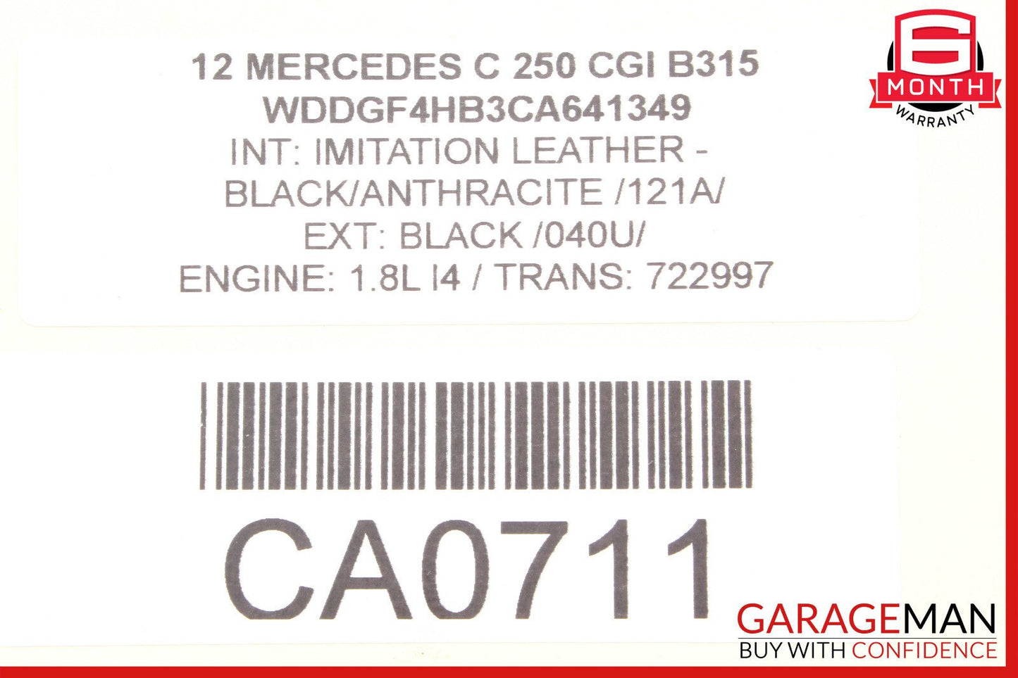 12-14 Mercedes W204 C250 Power Steering Pump Reservoir Hose Tube Assembly OEM