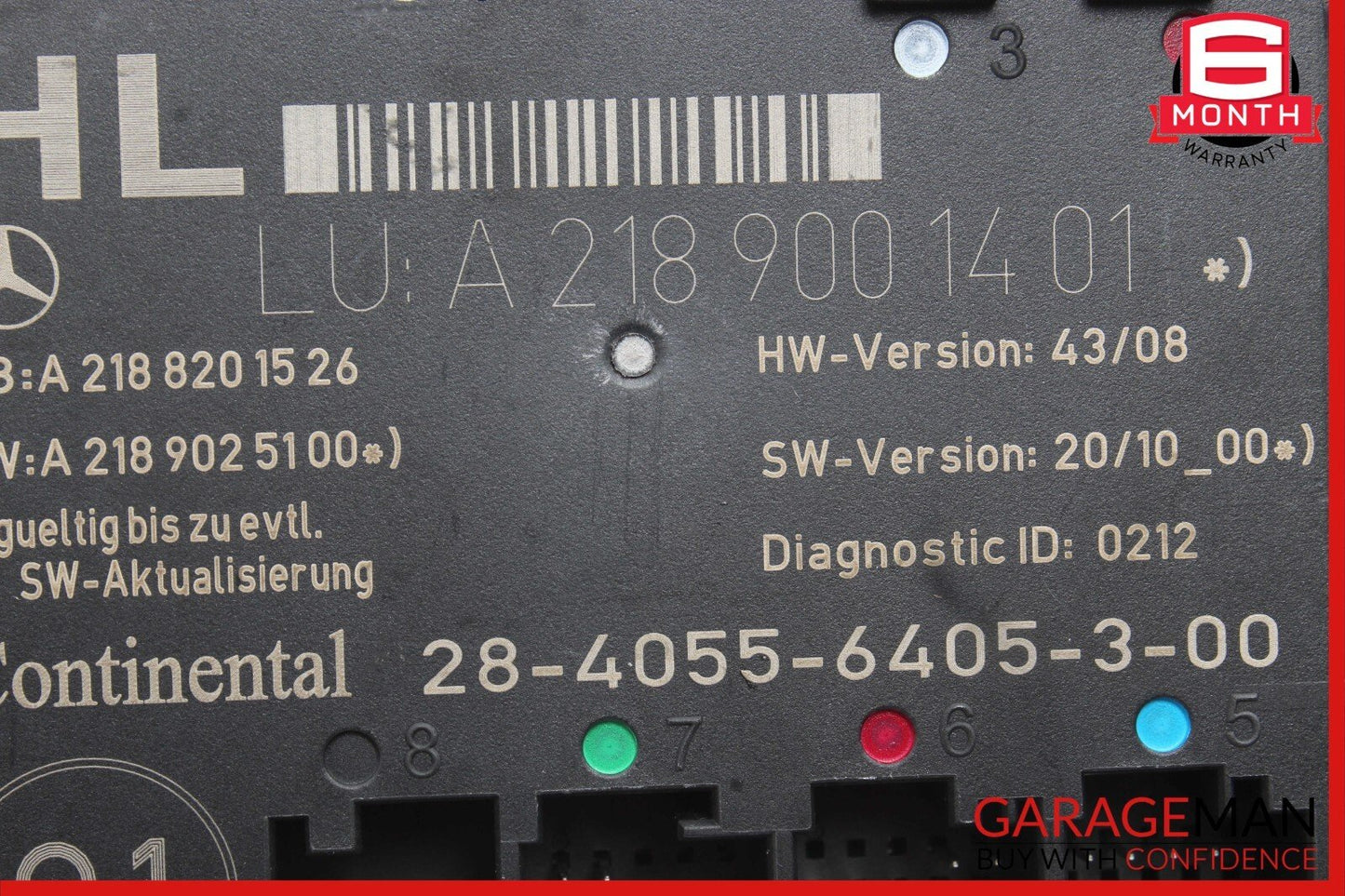 08-18 Mercedes W204 C250 CLS550 Rear Left Side Door Control Module Unit