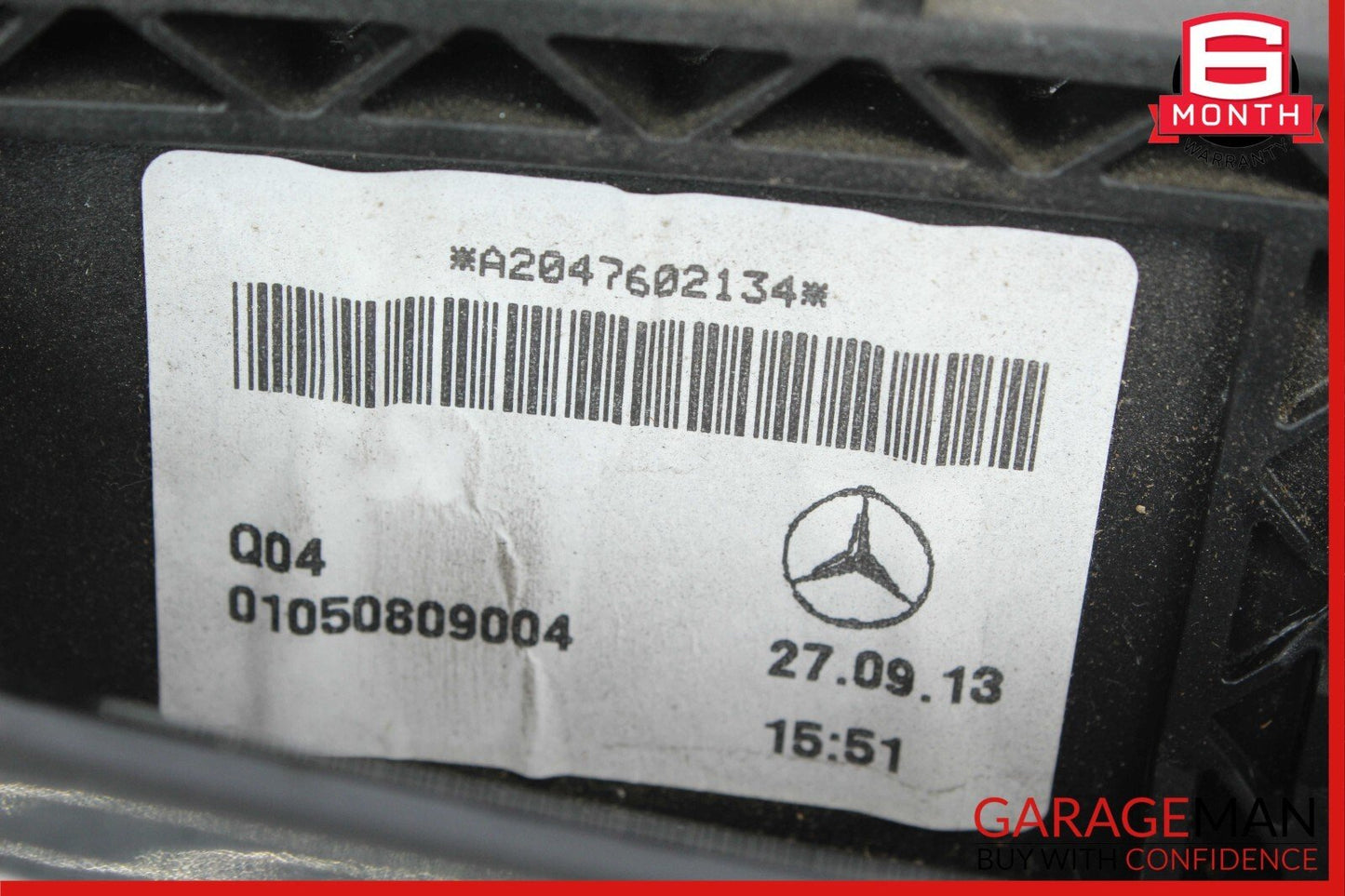 12-14 Mercedes W204 C250 C350 C300 Rear Left Side Exterior Door Handle Black OEM