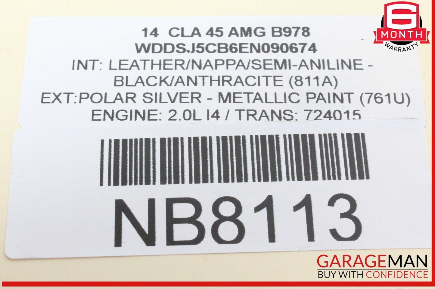 14-19 Mercedes W117 CLA45 AMG Front Right Passenger Side Lower Control Arm OEM