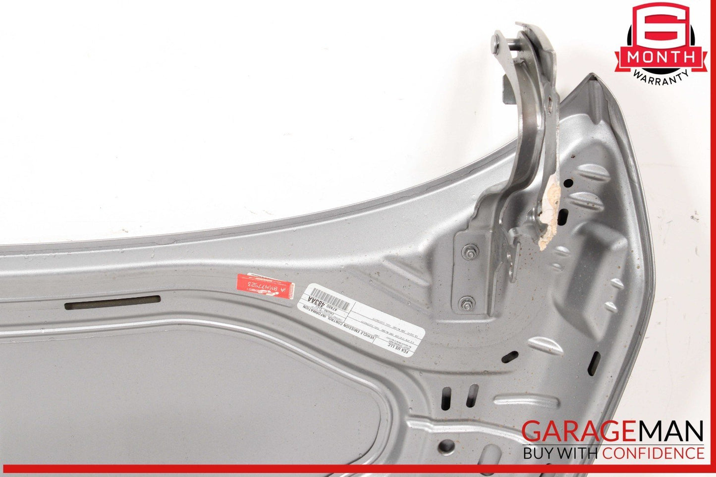 12-19 Fiat 500 Front Hood Bonnet Cover Panel Gray OEM