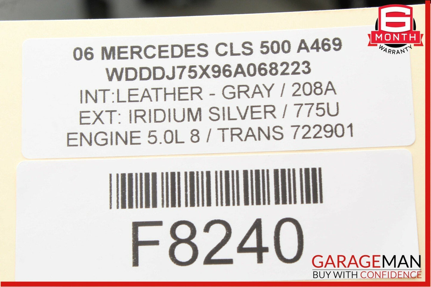 06-09 Mercedes W219 CLS500 E550 ML350 Central Air Vacuum Pump Box Module Unit