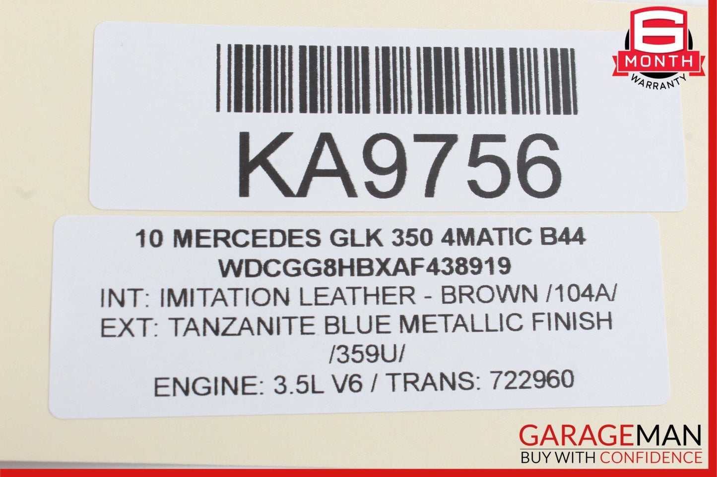 08-18 Mercedes X204 GLK350 E350 C350 Rear Right Side Door Control Module Unit