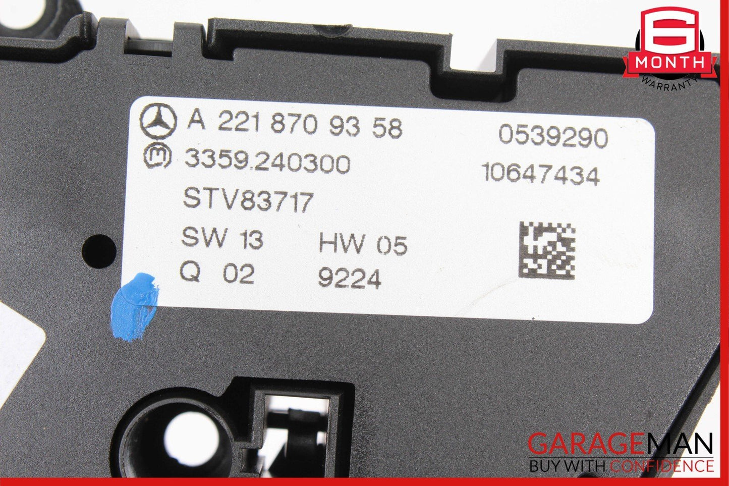 07-14 Mercedes W221 S400 S550 CL550 Front Right Side Seat Control Switch OEM
