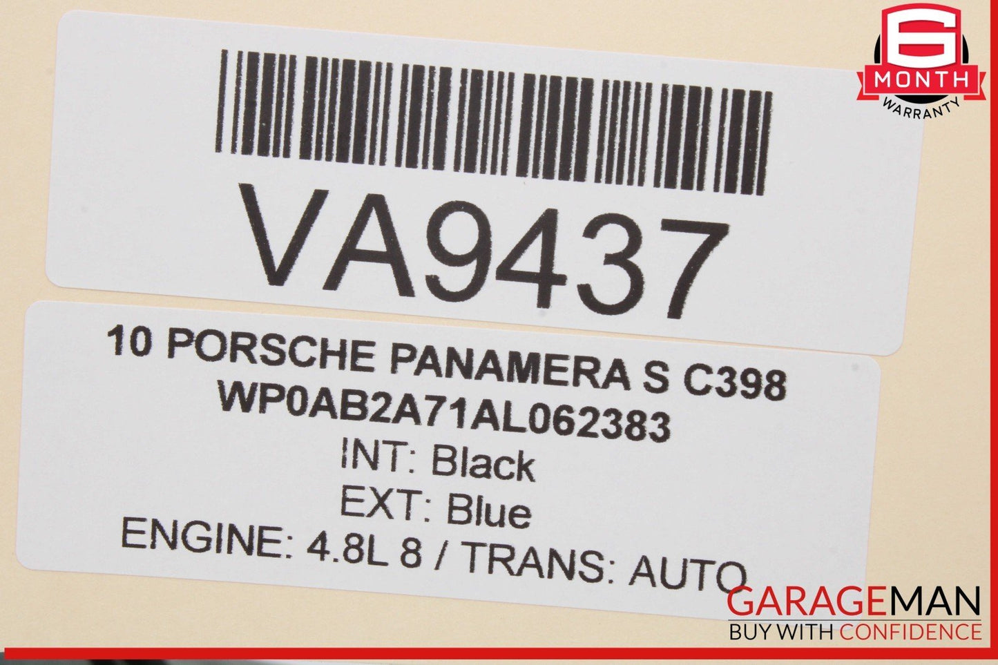 10-16 Porsche Panamera 970 Front Left Driver Exterior Door Handle Blue OEM
