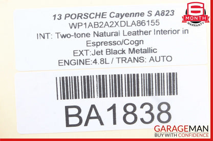 11-17 Porsche Cayenne 958 Rear Seat Heat Lock Switch Control Panel 7P5927325