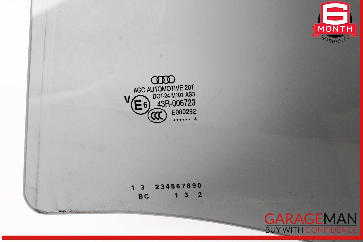 14-17 Audi SQ5 Rear Left Driver Side Door Window Auto Glass OEM