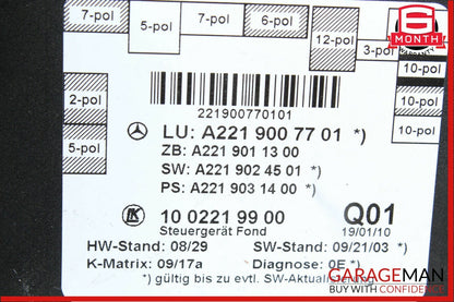 10-13 Mercedes W221 S550 S63 AMG Rear Right or Left Door Controller Module Unit