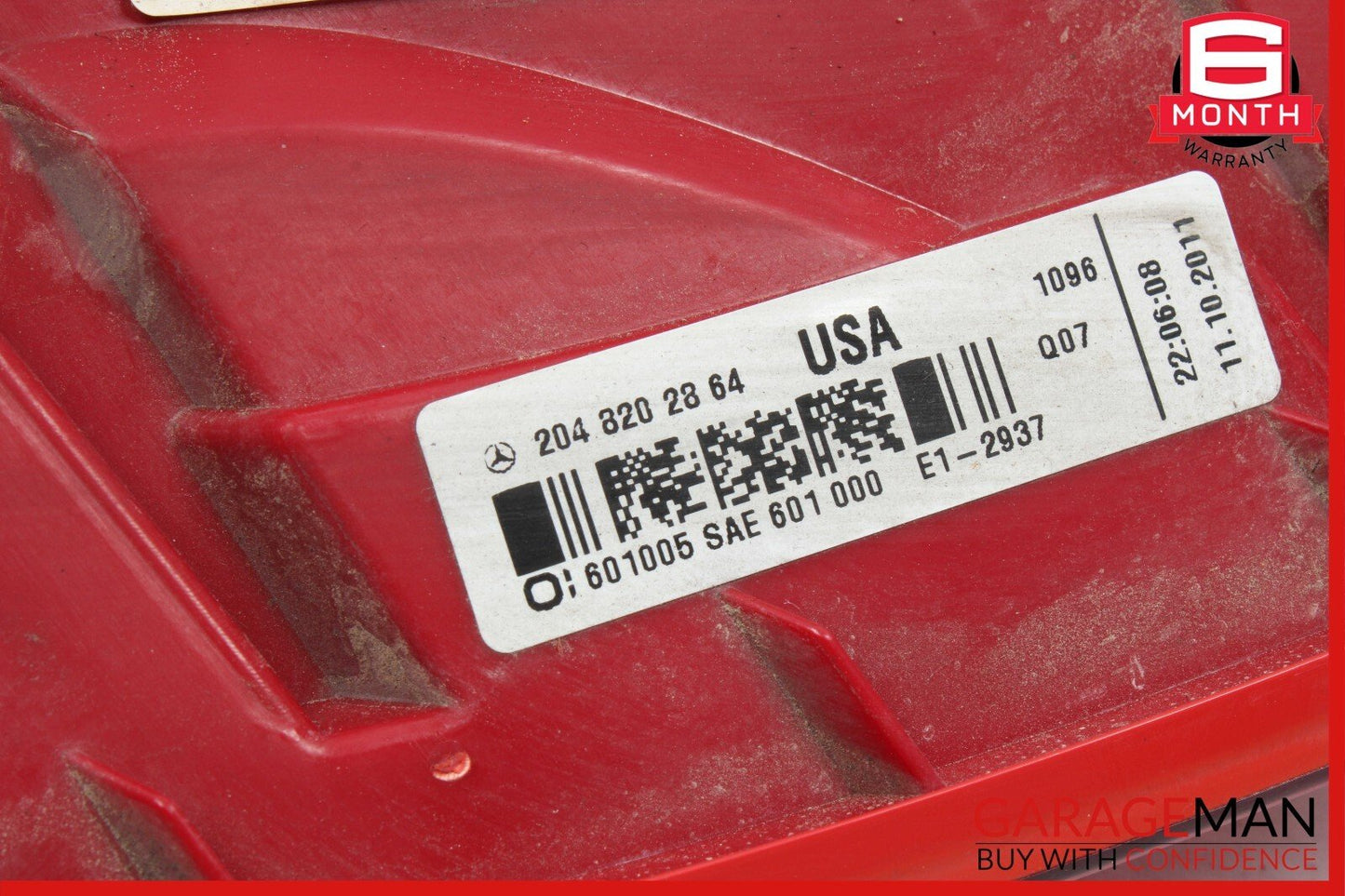 12-14 Mercedes W204 C250 C300 Rear Left Driver Side Taillight Tail Light Lamp