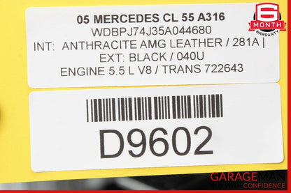 00-06 Mercedes W215 CL55 SL55 Anti Theft Alarm Sensor Control Module OEM