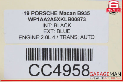 15-24 Porsche Macan 95B Rear Right Side Interior Door Panel Assembly OEM