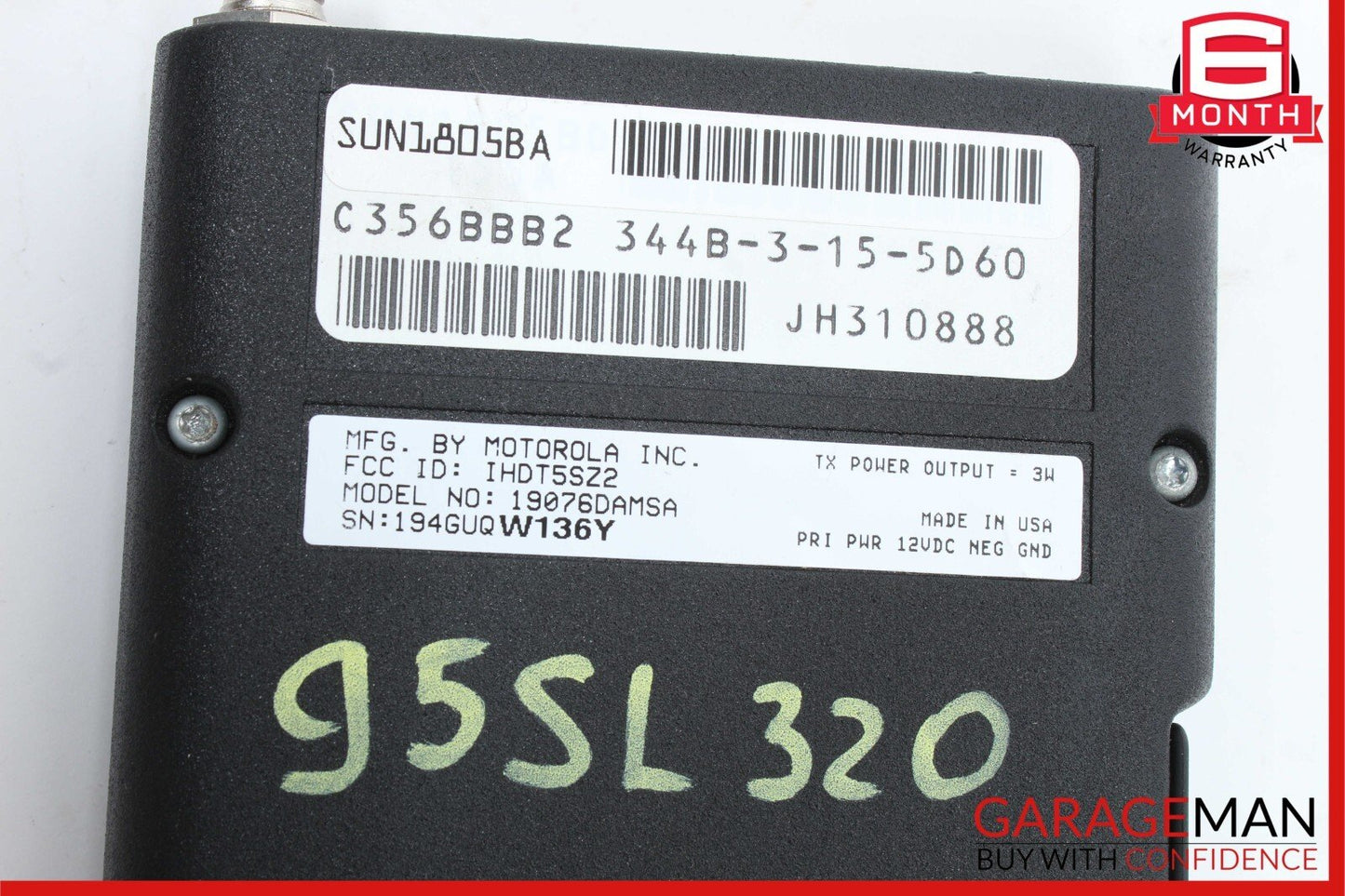90-02 Mercedes R129 SL500 SL600 Communication Phone Control Module 187182162 OEM