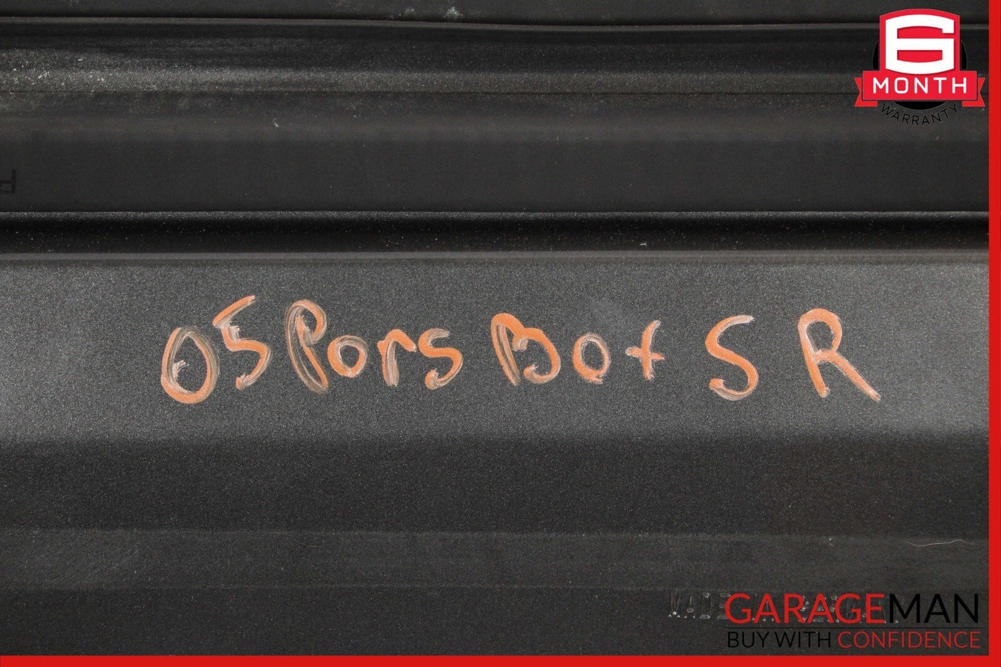 05-12 Porsche Boxster 987 Front Right Side Exterior Door Shell Frame Slate Gray