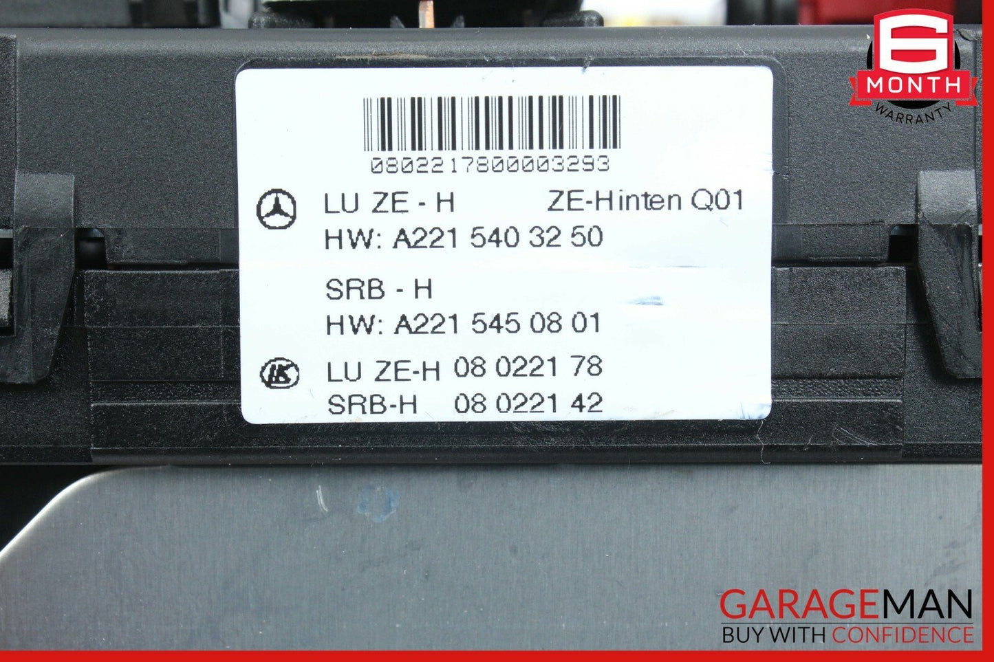 07-09 Mercedes W221 S600 CL65 AMG Rear Trunk Fuse Box Sam Module 2215403250 OEM