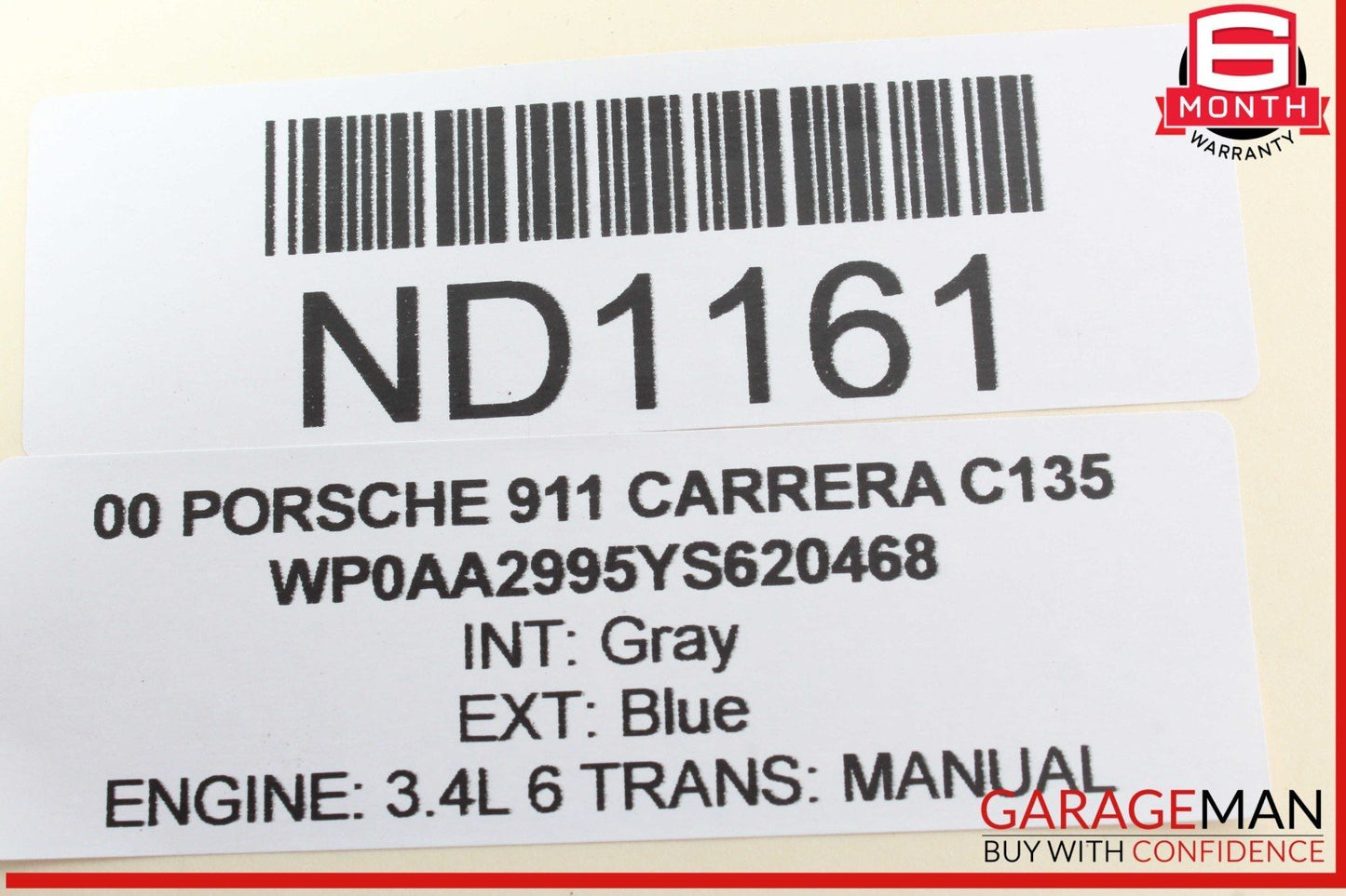97-05 Porsche 911 996 Carrera Boxster Rear Left or Right Lower Control Arm Track