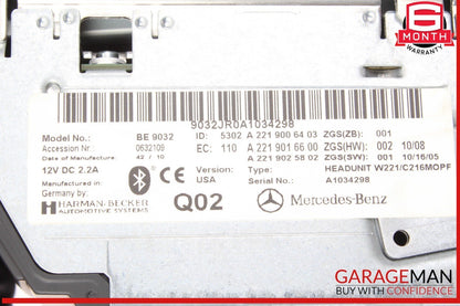 10-13 Mercedes W221 S400 Hybrid Head Unit Navigation Command Comand CD Audio OEM