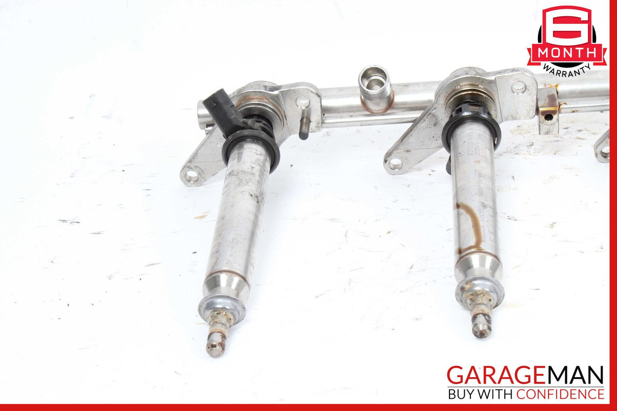 11-19 Mercedes W218 CLS550 E550 Left Side Fuel Injection Rail Line w/ Injectors
