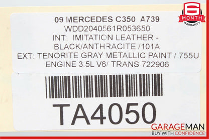 08-16 Mercedes W204 C350 RWD Rear Diff Differential Axle Carrier 2.82 Gear Ratio