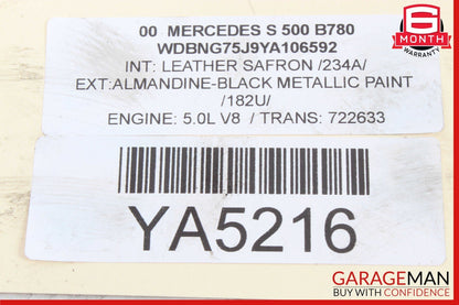 98-07 Mercedes W220 S500 Engine Motor Crankshaft Pulley Vibration Damper OEM