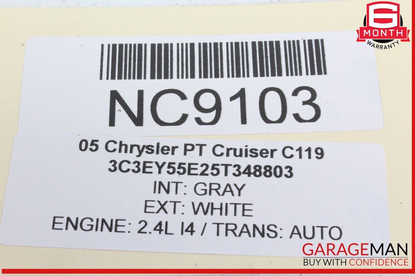 01-05 Chrysler PT Cruiser Front Right Passenger Side Headlight Head Light Lamp