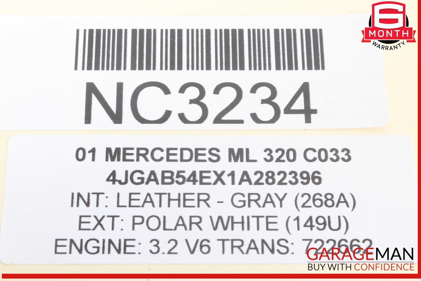 98-05 Mercedes W163 ML320 ML350 ML500 Axle CV Half Shaft Rear Right or Left OEM