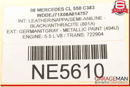 07-14 Mercedes W216 CL550 Front Right Passenger Side ABC Hydraulic Shock Strut