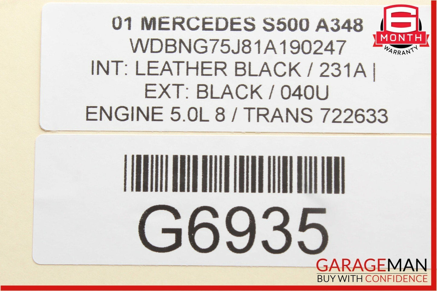 00-06 Mercedes S500 CL500 Front Right Passenger Bumper Reinforcement Bracket OEM