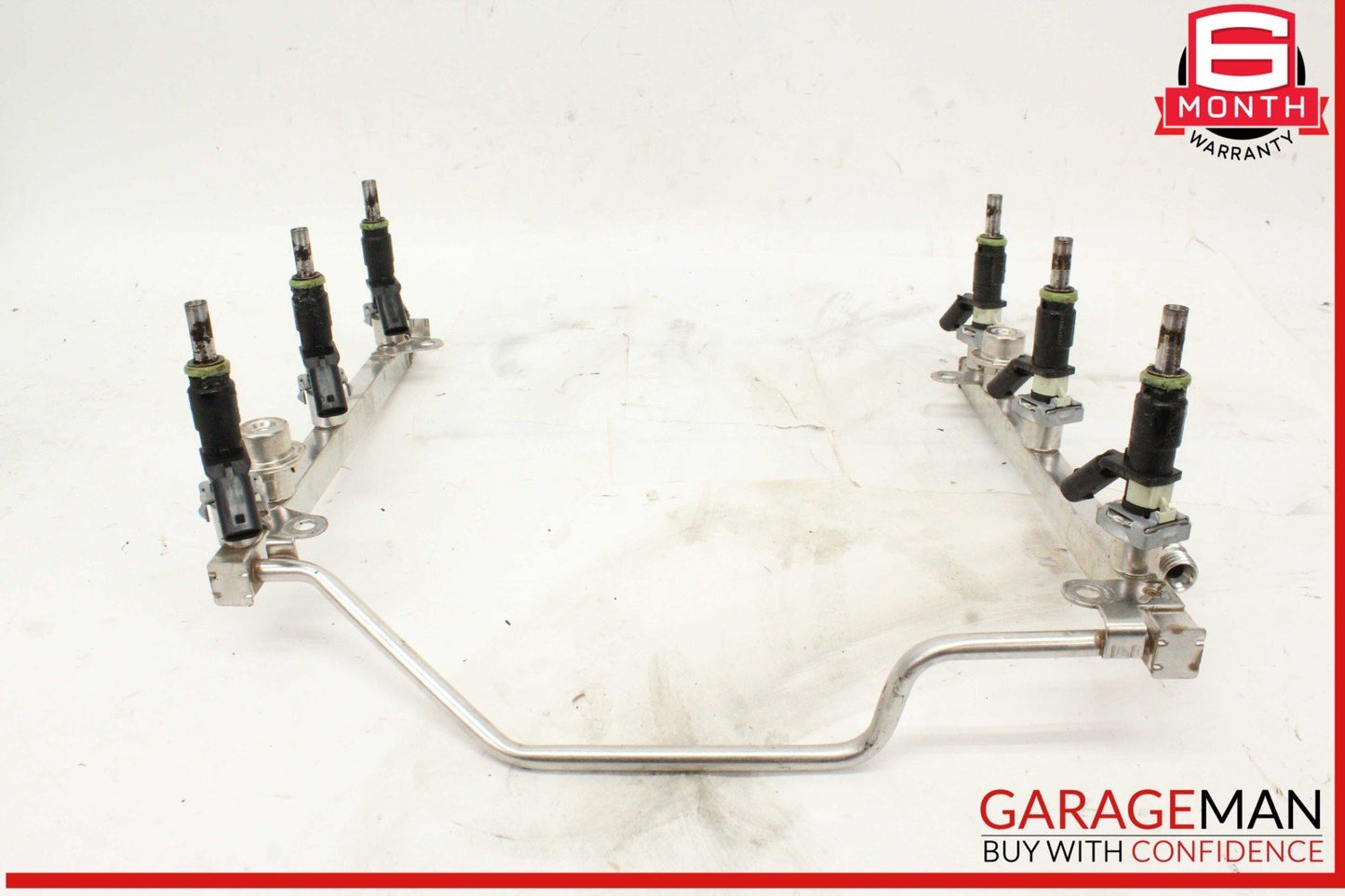 05-12 Mercedes W204 C300 Fuel Injector Rail w/ Fuel Injectors 2720700995 OEM