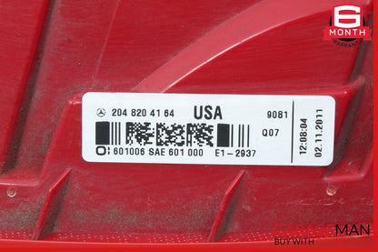 12-14 Mercedes W204 C250 C350 Tail Light Lamp LED Right Passenger Side OEM