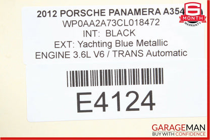 10-15 Porsche Panamera 970 21.1G 80 Liter Fuel Gas Tank Housing Filler Neck Assy