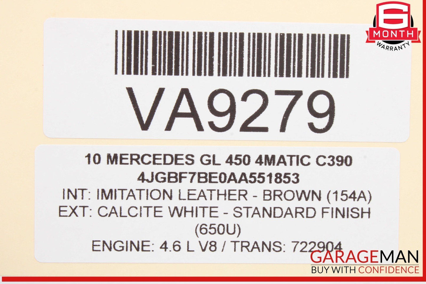 06-13 Mercedes X164 GL450 R350 Front Left Driver Side Window Regulator Motor OEM