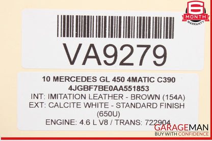 06-13 Mercedes X164 GL450 R350 Front Left Driver Side Window Regulator Motor OEM