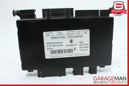 03-11 Mercedes X164 GL450 CLS500 SLK280 Front Left Side Seat Control Module OEM