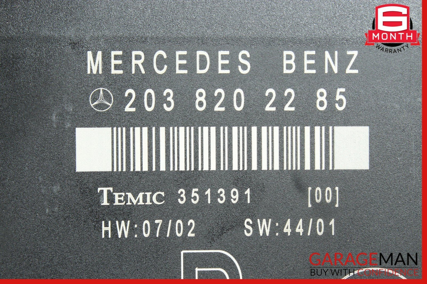 01-07 Mercedes W203 C55 AMG C230 Rear Right Side Door Control Module Unit OEM