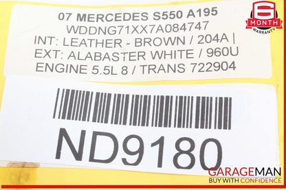 07-10 Mercedes W221 S550 CL550 Navigation Information Display Screen Monitor OEM