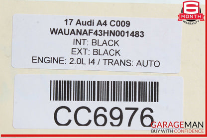 17-24 Audi A4 S4 Rear Bumper Crash Impact Reinforcement Bar 8W0807309 OEM