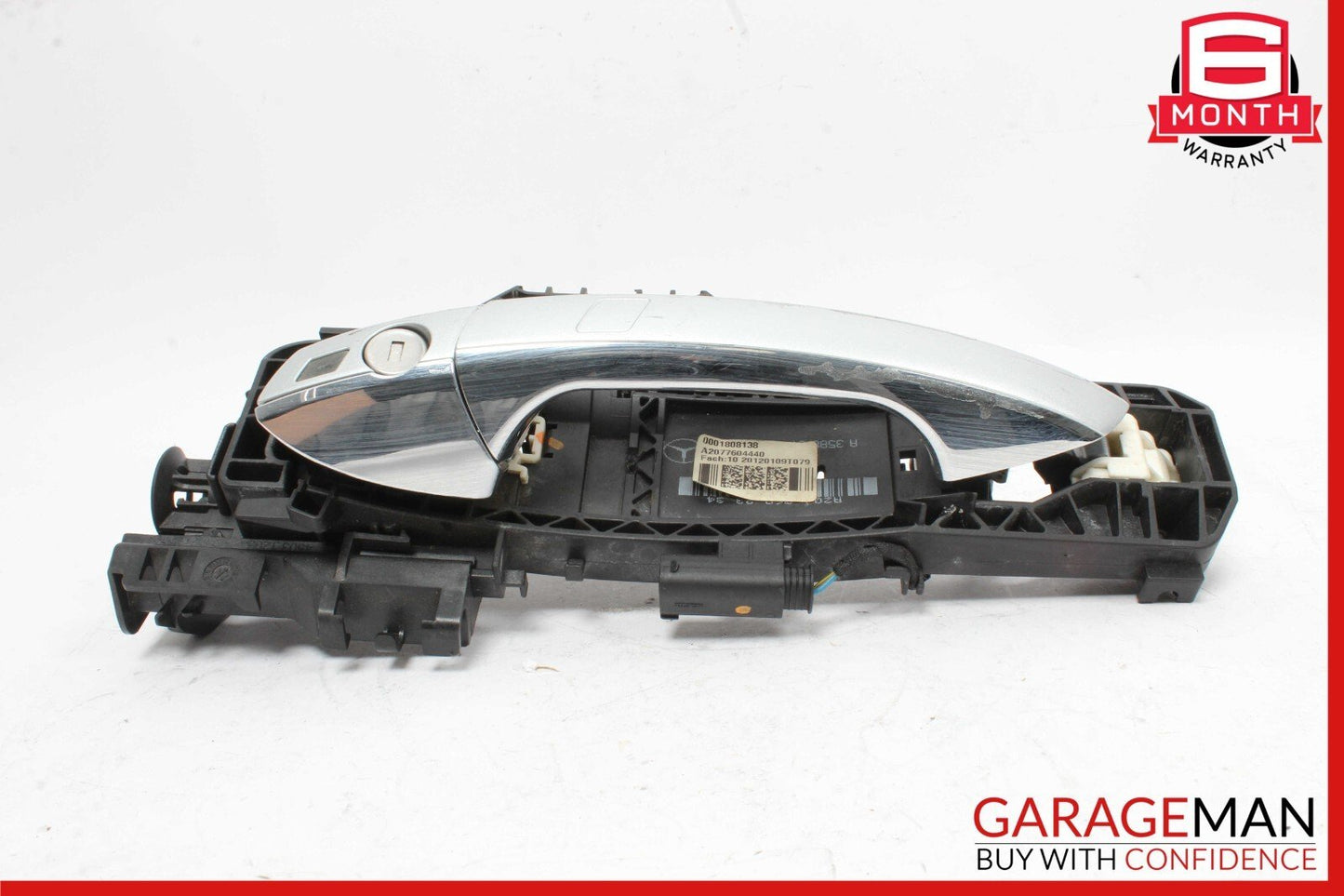 10-13 Mercedes W212 E350 Coupe Front Left Exterior Door Handle Keyless Go Silver
